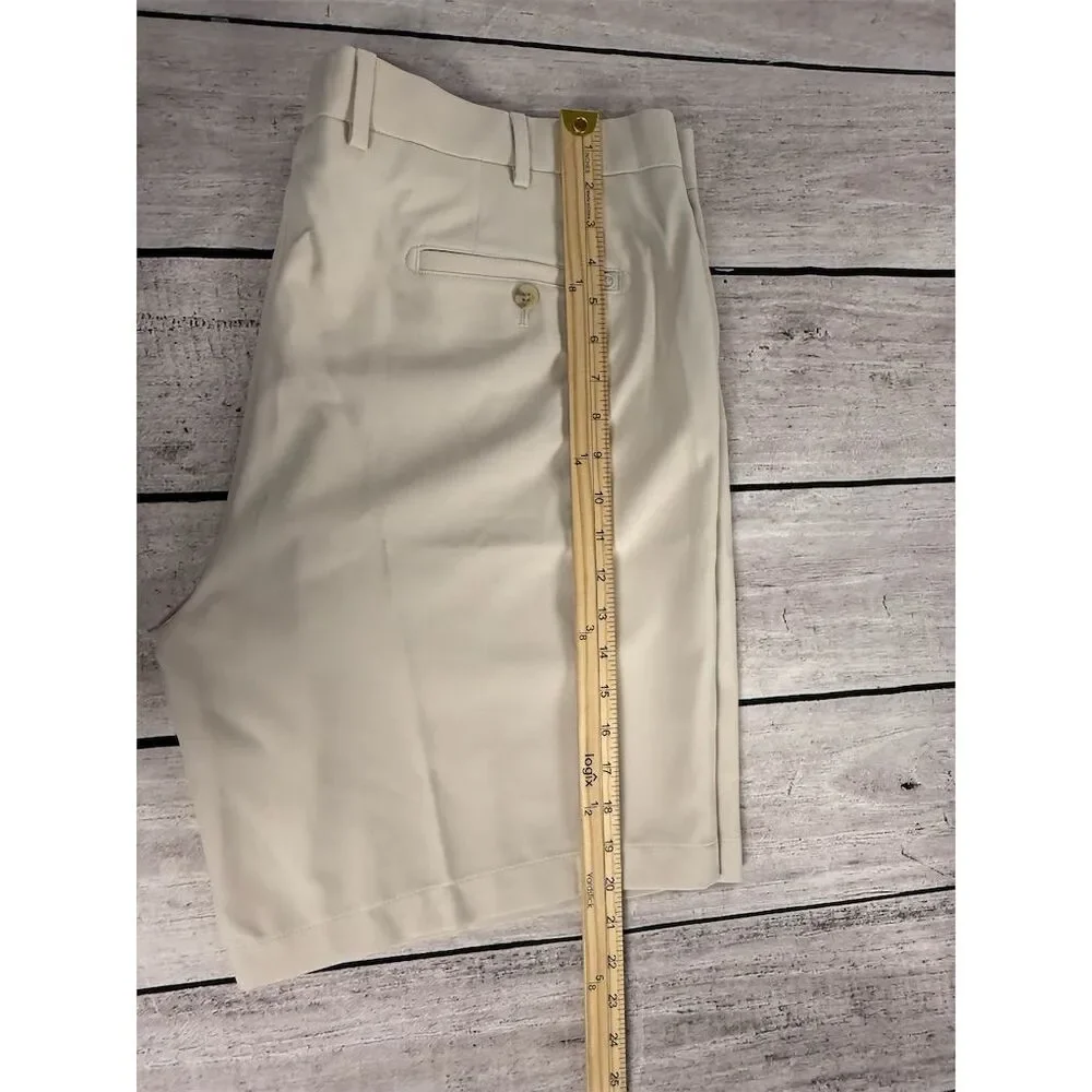 Peter Millar Men's Chino Shorts Size 40 Beige Casual Modern Fit